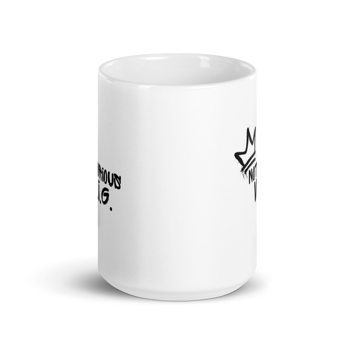 Notorious V.I.G. White glossy mug