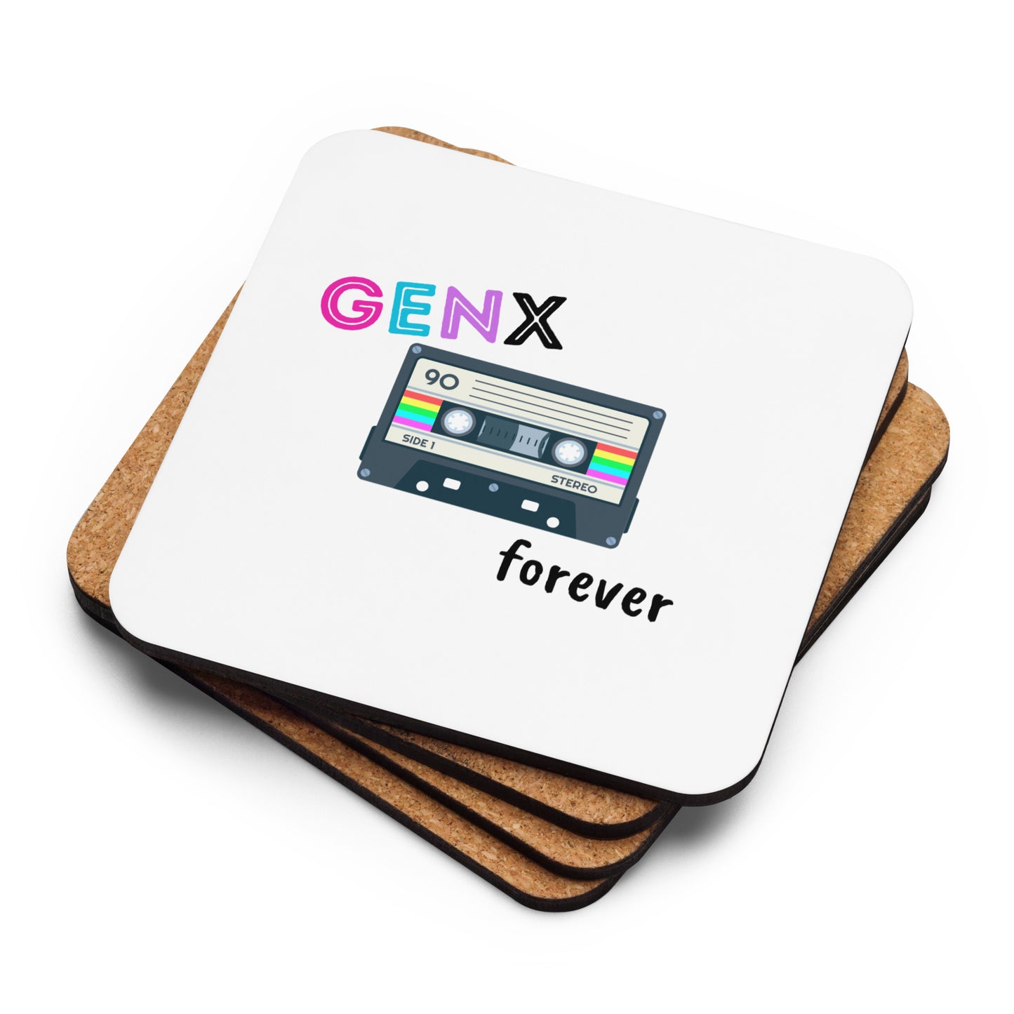 GenX Forever Cork-back coaster