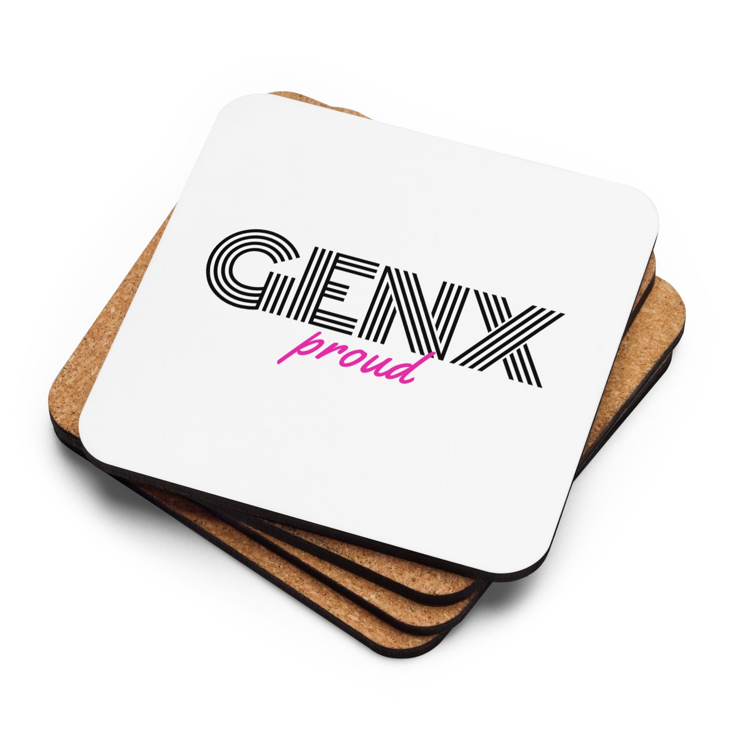 GenX Proud Cork-back coaster