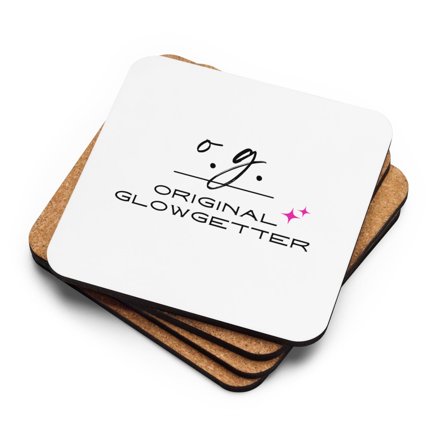 Original Glowgetter Cork-back coaster