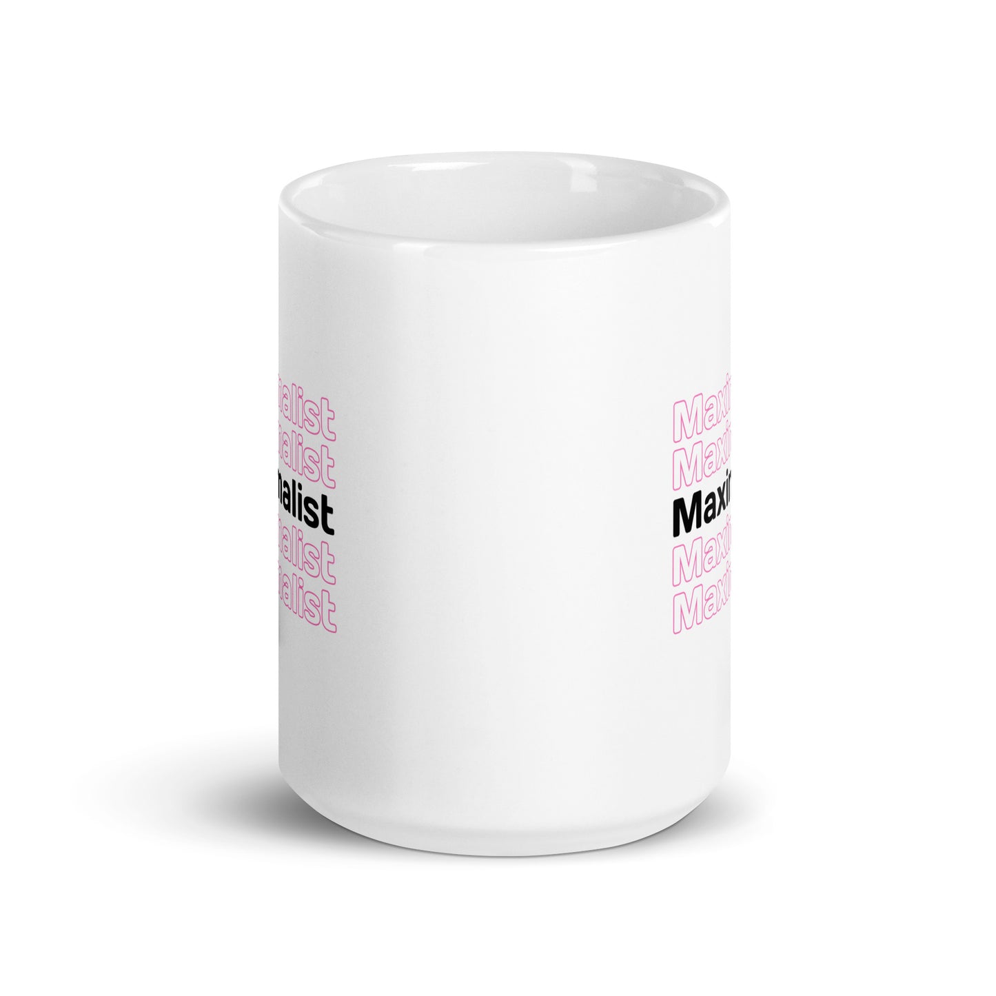 Maximalist White glossy mug