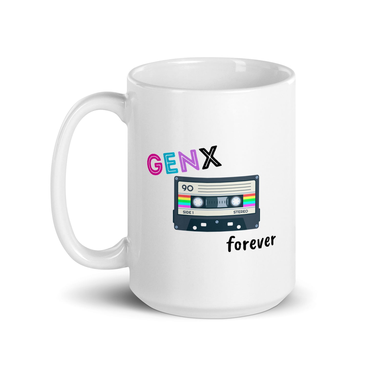 GenX Forever White glossy mug