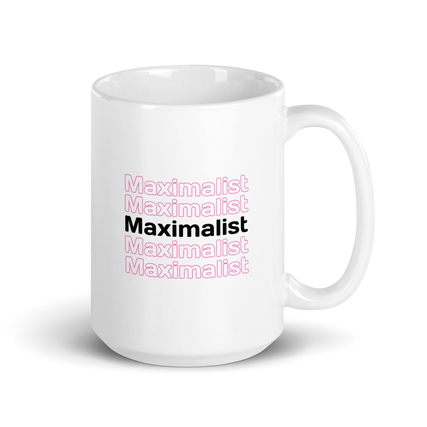 Maximalist White glossy mug